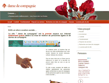 Tablet Screenshot of dame-de-compagnie.fr